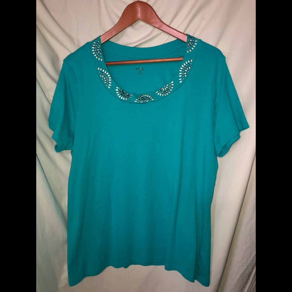 💜 STYLE & CO SHORT SLEEVE TEE-#0151-052019TR